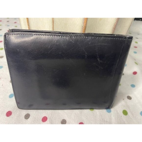 Prada Black Leather Bifold Wallet with Card Slots & Coin Pocket (Vintage Prelove - Picture 2 of 6